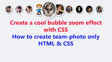 Create a cool bubble zoom effect with CSS