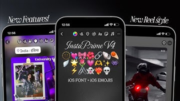 INSTAPRIME V4 ❤️‍🔥| IOS LETTERTYPES + IOS EMOJI