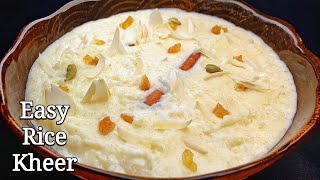 Easy Rice Kheer Recipe | Cooked Rice Pudding | Recette Kheer