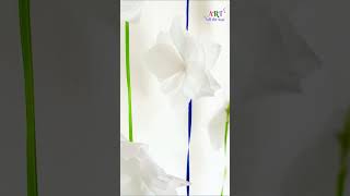 Paper Flower Garland l Tissue paper craft l Flower garland l christmas crafts l Home decor l 1 min