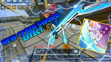 PLAYING WITH NEW CYBER SWORD EFFECT IN BEDWARS!! 😍😲