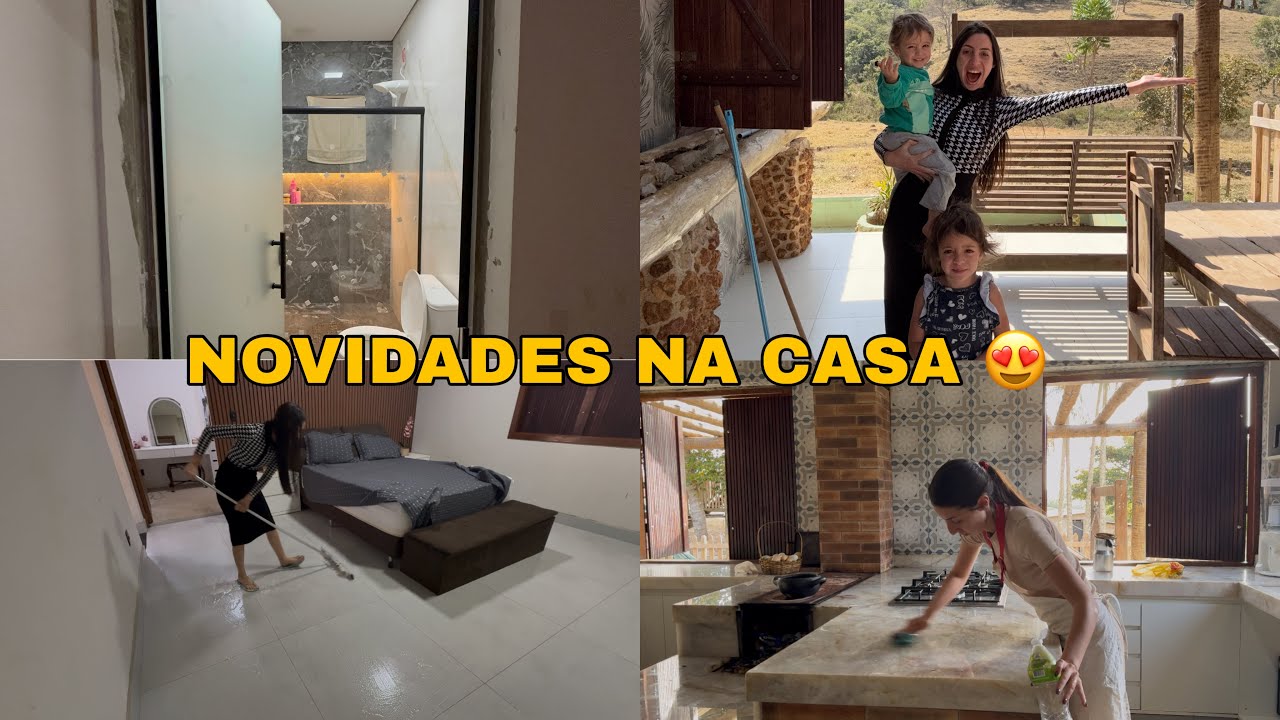 INSTALAMOS O BOX NO BANHEIRO+ DIA DE FAXINA NA CASA ( de volta a rotina do sítio ) 