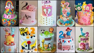 🥳2nd Birthday Cake Ideas For Baby Girl & Boy/2nd birthday cake for girls/Birthday Cake Ideas#Cake