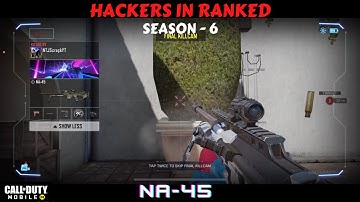 Hackers are ruling COD Mobile Season 6 Ranked | NA - 45 Wall bang Hack |