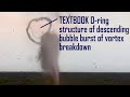 The most EXTREME tornado vortex behavior observed by drone of EF3 tornado