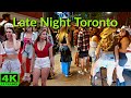 4kvivid nightlife in downtown toronto  canada nightlife lovely views