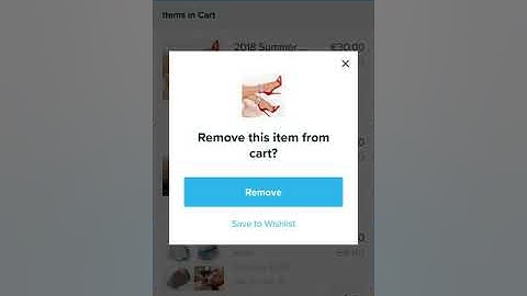 How To Remove Item From Wish Cart