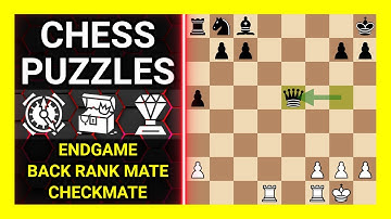 Chess Puzzles to Practice. Themes: Endgame, Back rank mate, Checkmate. Learn Chess