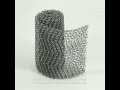 Smooth Surface Corrosion And Rust Resistance Knitted Wire Mesh with 2*3mm Hole Size