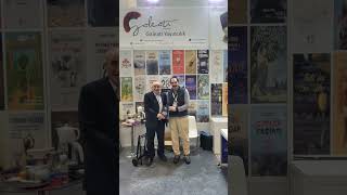 Ankara fuar imza günü Galeati standda tanıştığım  akademisyen Ahmet Tulga'ya  kitabımı takdim ettim.