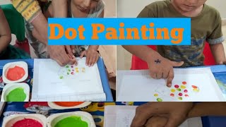 Dot Painting Activity |fine motor skills| |preschool activity| @Littlewondersplayschool