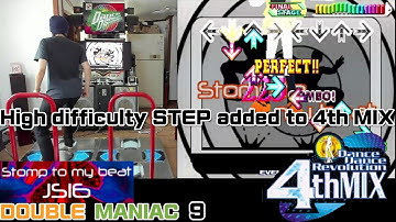 HN!! DDR 4th MIX / JS16 - Stomp to my beat / DOUBLE MANIAC 9 (DDR X3 CHALLENGE step)