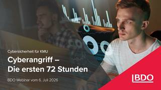 Cyberangriff – Die ersten 72 Stunden | Webinar 1/3