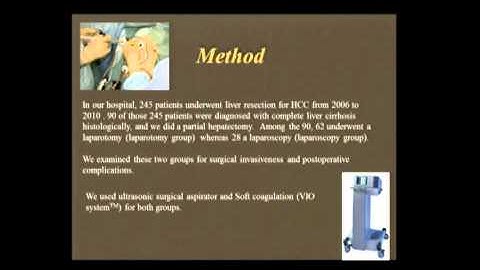 SAGES Poster Rounds: P001 LAPAROSCOPIC LIVER RESECTION FOR HEPATOCELLULAR CARCINOMA