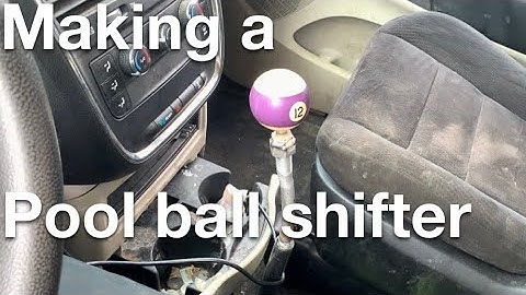 How to make a pool ball shifter knob