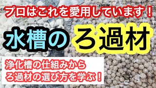 アクアリウムのろか材】プロが使うろか材を解説します!