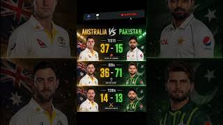 😱💥Big comparison Pakistan vs Australia #pakcricketfans #auscricket #virsl