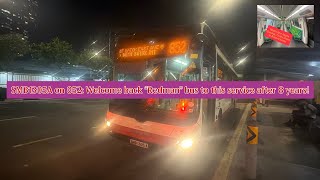 Welcome back after 8 years! | SMB1305A on 852 | SBS βRedmanβ A22 (Euro V) | Bus Joyrides Episode 122
