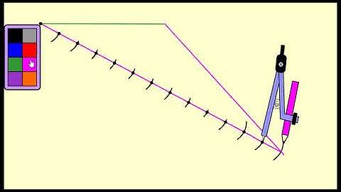 Constrution :  Draw a line segment of length 7.6cm and divide in ratio 5:8 measure the two parts.
