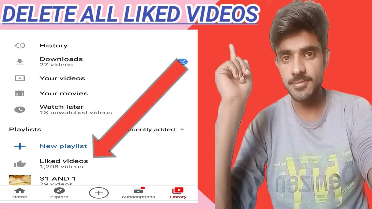 How To Delete All Liked Videos On Youtube How To Delete All Liked