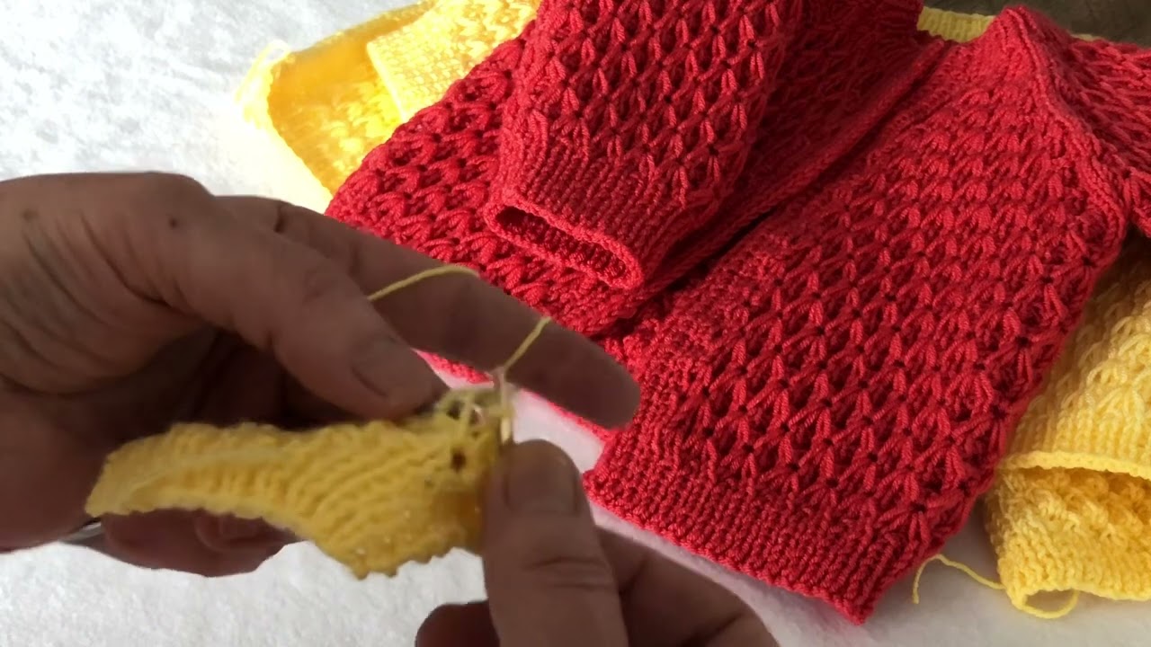 Minik fiyonklar örgü modeli