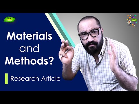 How to write materials and methods in research paper| Manuscript | Part-6 | Basic Science Series