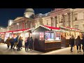 London Christmas Markets ✨ Leicester Square to Trafalgar Square, Night Walk Tour 2021 [4K HDR]