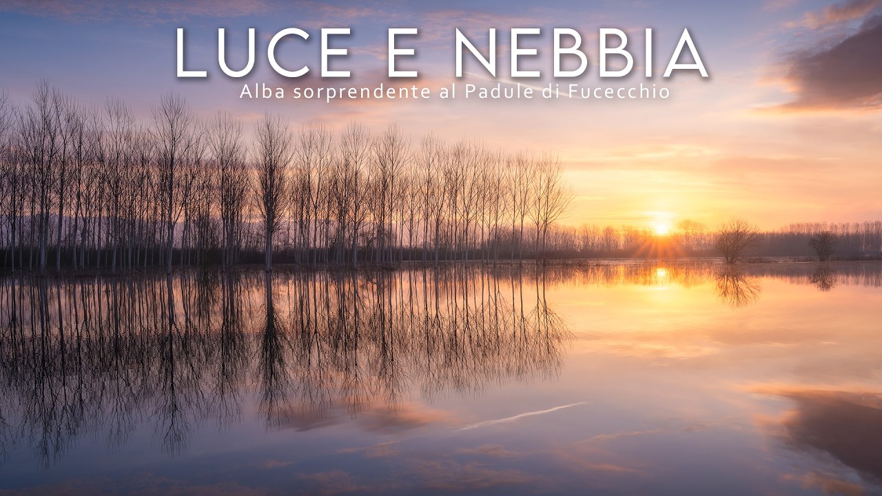 Praticamente DUE ALBE IN UNA!!! Luce magica e nebbia al PADULE DI FUCECCHIO | Vlog Paesaggio