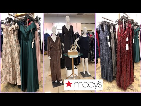 macy's black and gold dress