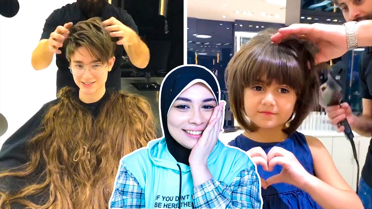فضيحة قص الشعر: أسرار تحول الفتيات بالمقص والجرأة!💇😍😱