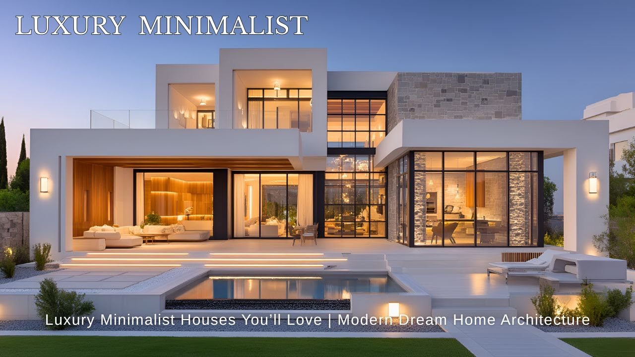 Top 10 Luxury Minimalist Houses | Bold Modern Dream Homes Trends - YouTube
