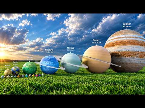 Solar System Planets 3D Size Comparison | Ultimate 3D Animation | 4K