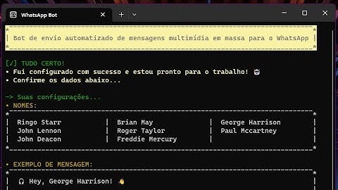 Python: Robô de envio em massa de mensagens multimídia para o WhatsApp