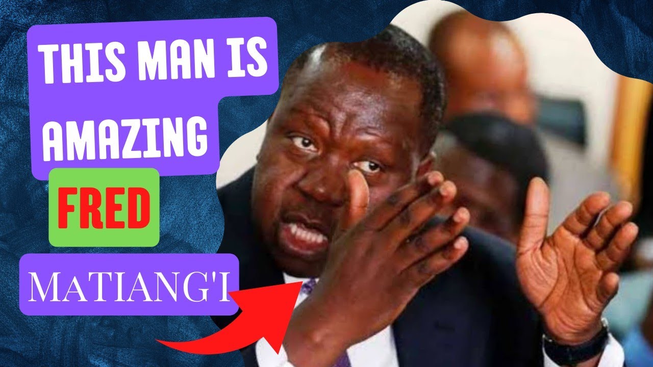 DR FRED MATIANG'I NEVER LEAVES THE HEADLINES IN KENYA : A GREAT MAN INDEED