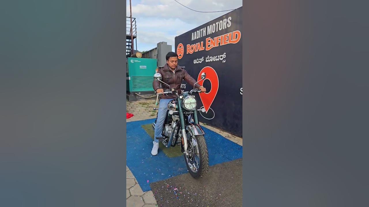 Royal Enfield classic 350 emerald green delivery #pkwithbikes #royalenfield #classic350 #delivery