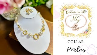 COLLAR DE PERLAS 📿| Collar de perlas en alambrismo