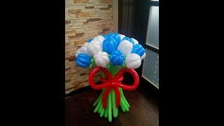 Как сделать тюльпан из шарика ШДМ,тюльпан из воздушного шара/Tulip balloon