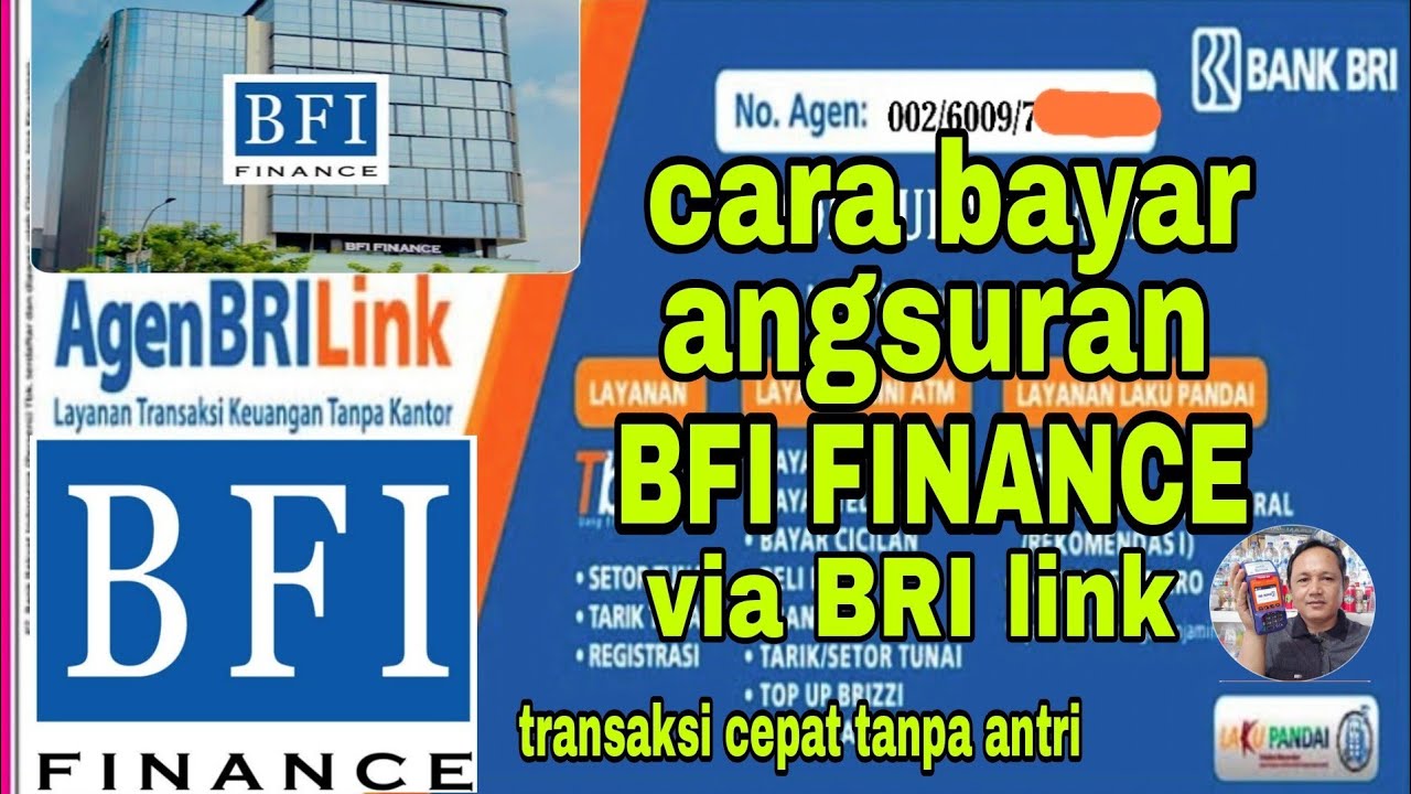 cara bayar angsuran BFI finance via BRI link YouTube