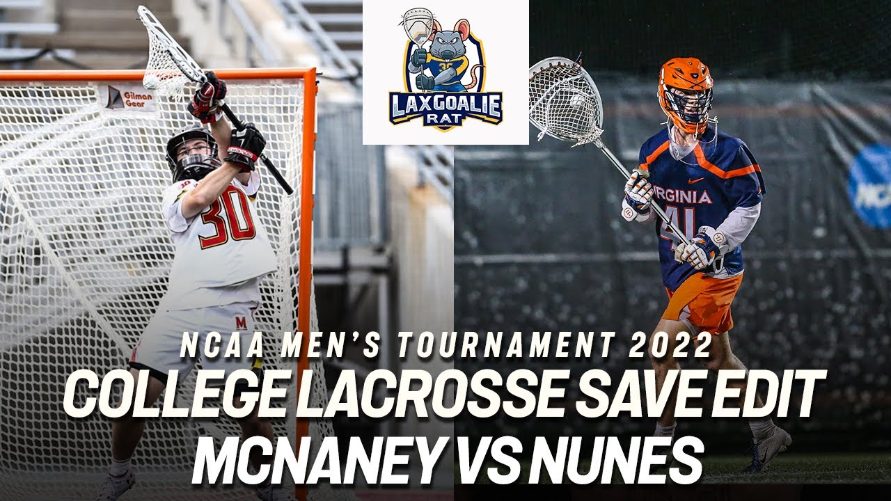 Logan McNaney (Maryland) vs Matthew Nunes (Virginia) - College Lacrosse Save Edit - 5/22/2022