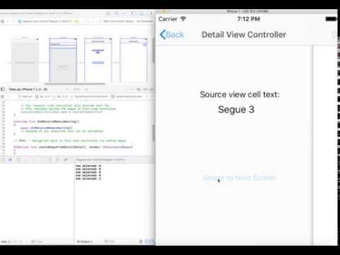 Segue/Unwind Segue Demo App - iOS Brain