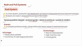Pull vs Push System Concept in Supply Chain Management | Operations Management