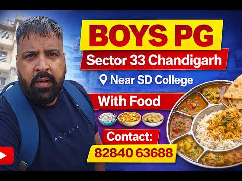Affordable Boys PG in Chandigarh Sector 33 | Near Allen, Aakash & SD College |  PG with Food