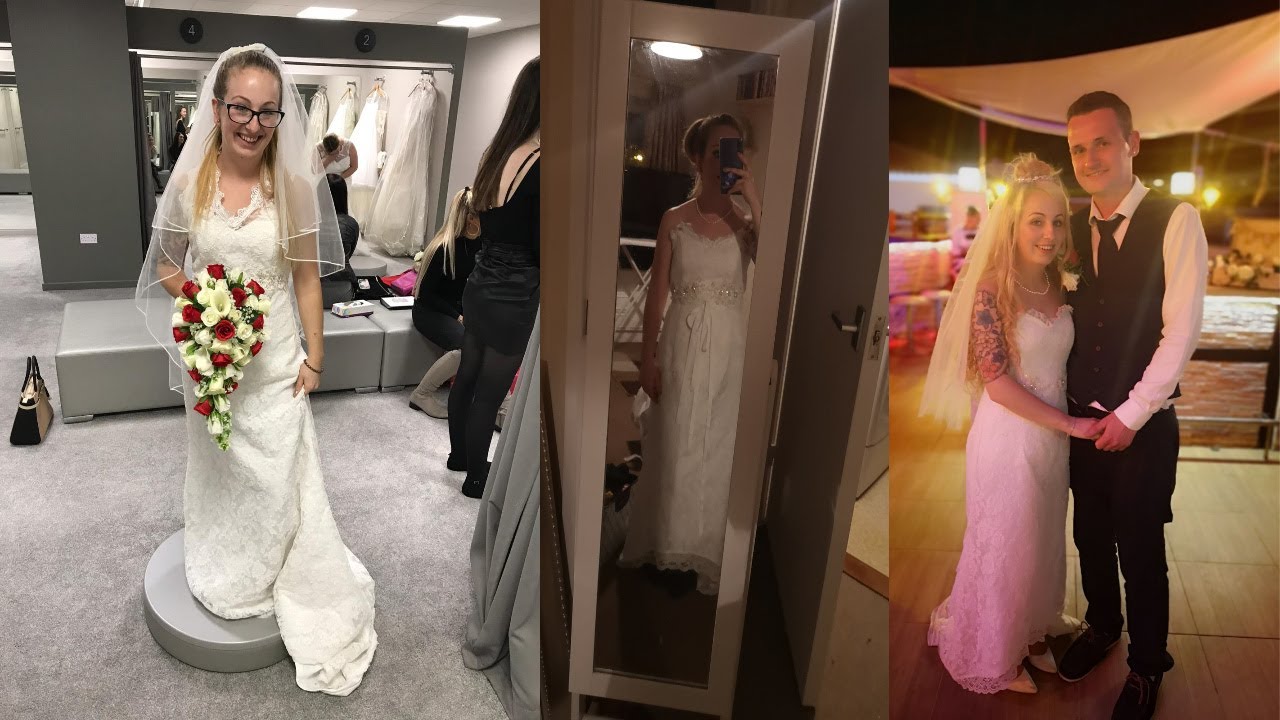 How I Shortened & Altered My Own Wedding Dress! FINALLY!! YouTube