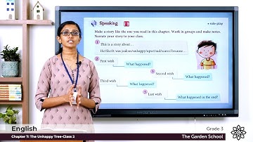 Grade 3 English Chapter 7 Class 2 The Unhappy tree Story Exercise