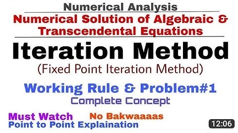 FIXED-POINT ITERATION METHOD( In Nepali ) // Numberical Methods // @jkengineeringfunda9233