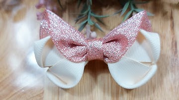 Hướng dẫn làm kẹp tóc nơ xinh - Handmade by Vân Kim