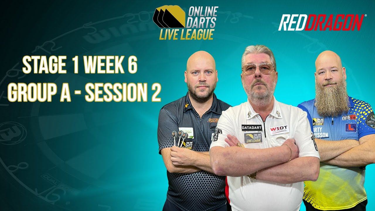 ONLINE DARTS LIVE LEAGUE Stage 1 Week 6 GROUP A - Session 2