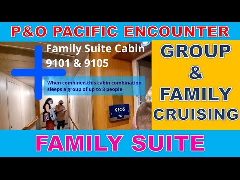 P&O Pacific Encounter Family Suite Cabin 9105 & 9101 Video Thumbnail