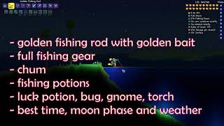 Terraria - Fishing skill and luck - too good!