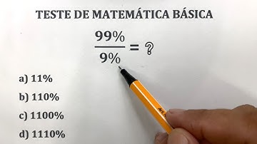 99% ÷ 9% = ❓ Questão de Concurso com Porcentagem - Prof Robson Liers